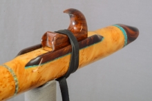 Yellow Cedar Burl Native American Flute, Minor, Mid G-4, #L14J (4)